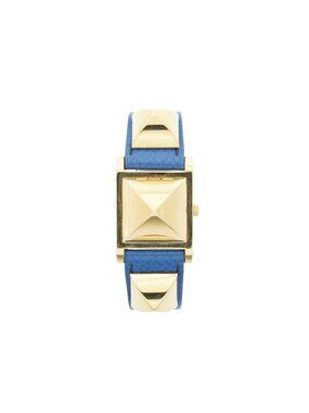 Hermes Medor Watch Blue Epsom Leather